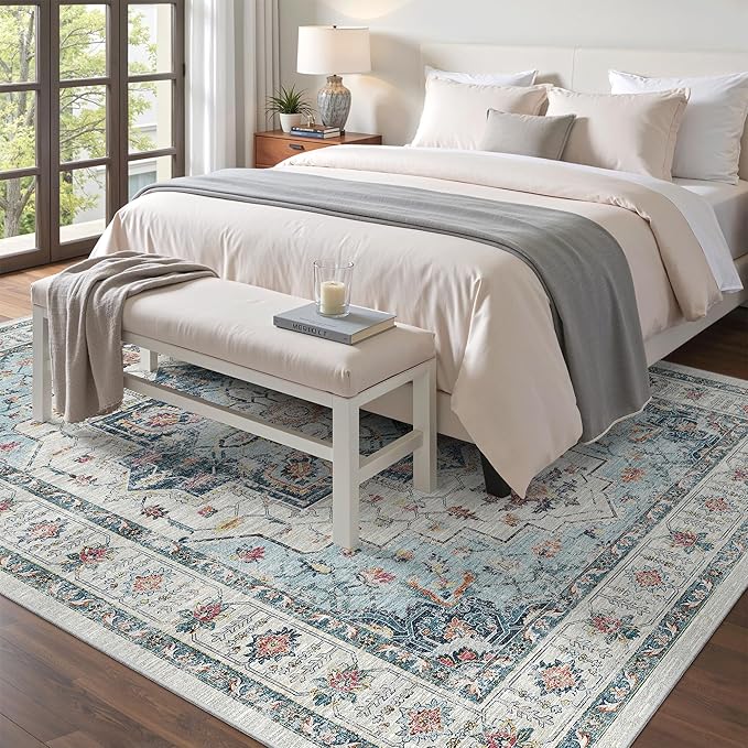 Madane 5x7 Area Rugs for Living Room, Stain Resistant Washable Rug, Non-Slip - Image 2