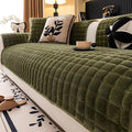 Velvet Couch Cover, Washable Sectional Sofa Cover, Anti Slip Sofa Slipcover by MDSASFD