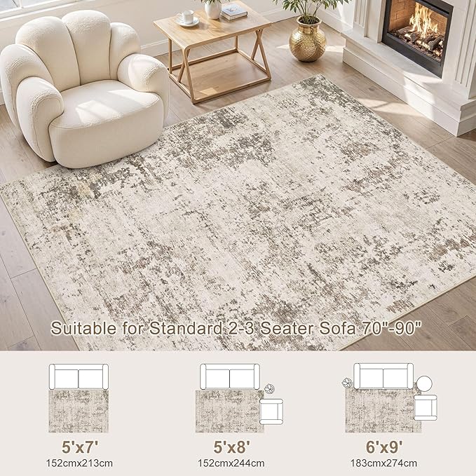 UERMEI 6x9 Area Rug Living Room Rugs - Image 2
