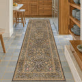 Non Slip 2x8 Gold Brown Long Runner Rug, Washable Runner Rug by HazoHaus