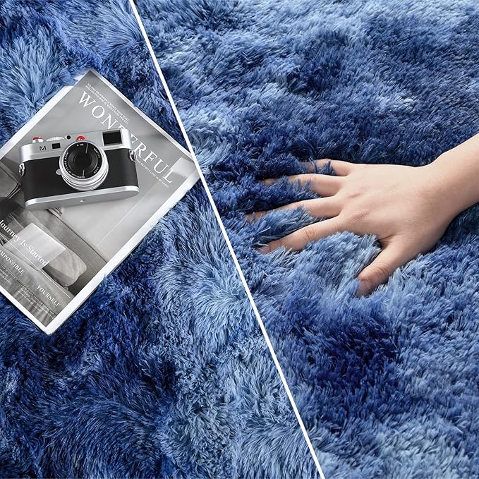 Deerhoo Large Shag Area Rugs 5 x 8, Plush Fuzzy Rugs - Image 3