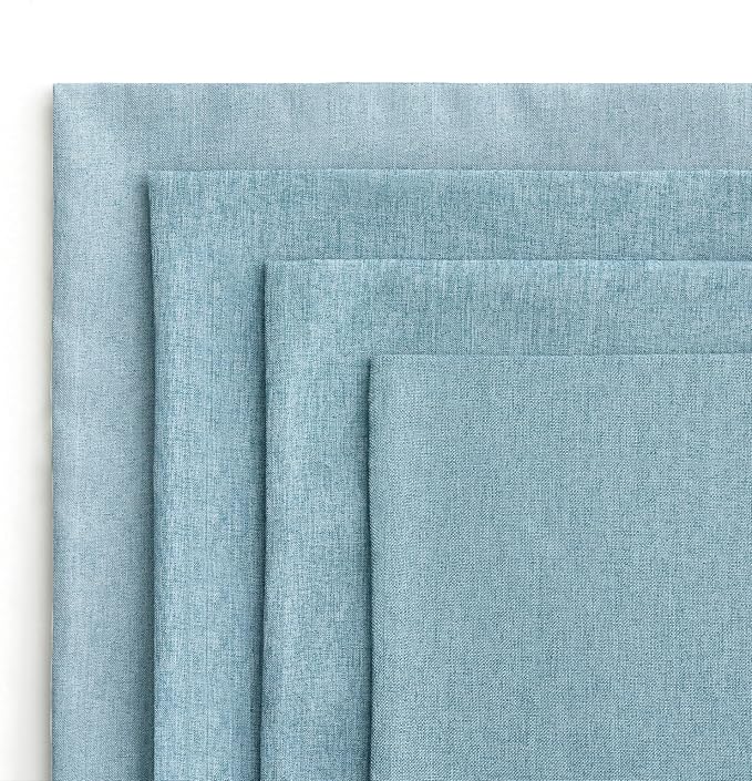 MIULEE Pack of 4 Decorative Outdoor Throw Pillow Covers Linen Waterproof Pillow - Image 5