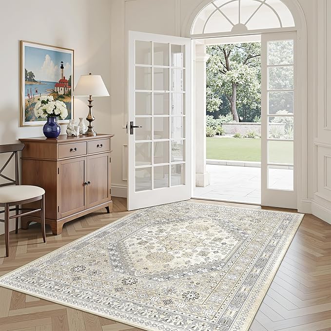4x6 Area Rugs for Living Room, Non-Slip Backing Small Kids Rugs for Bedroom - Image 3