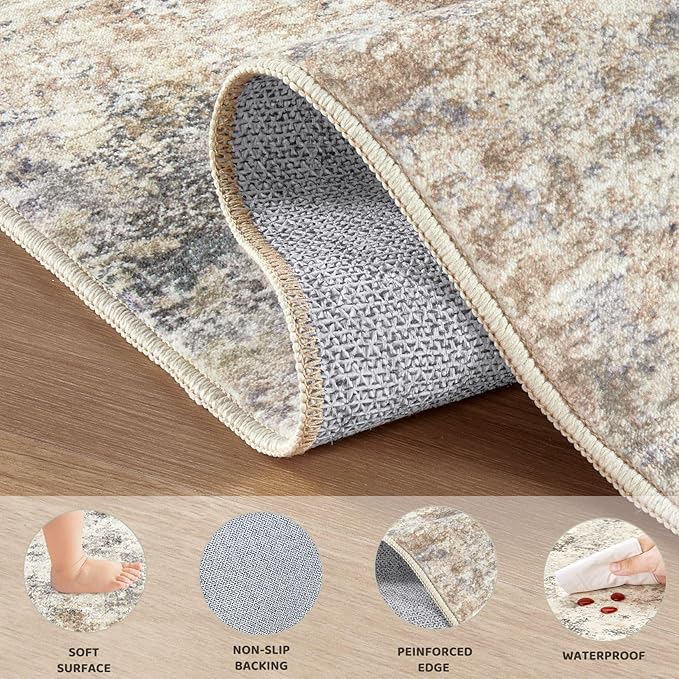UERMEI 5ft Round Area Rug Living Room Rugs - Image 6