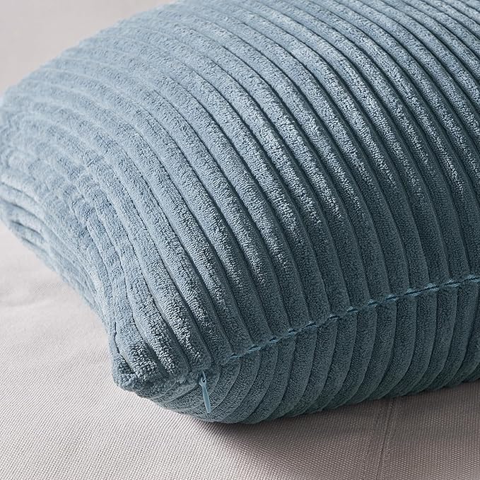 Topfinel Decorative Throw Pillow Covers Aque Teal Blue Gray Series, Summer - Image 4