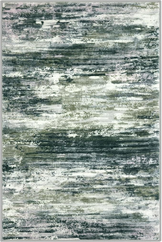 KOZYFLY Small Area Rug 2x3 Rug Entryway Rugs Modern Abstract Indoor Non-Slip - Image 8
