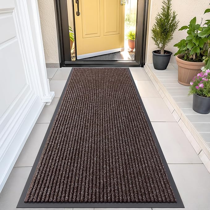 OLANLY Front Door Mat Indoor Outdoor Entrance, Waterproof Heavy Duty Doormat by OLANLY