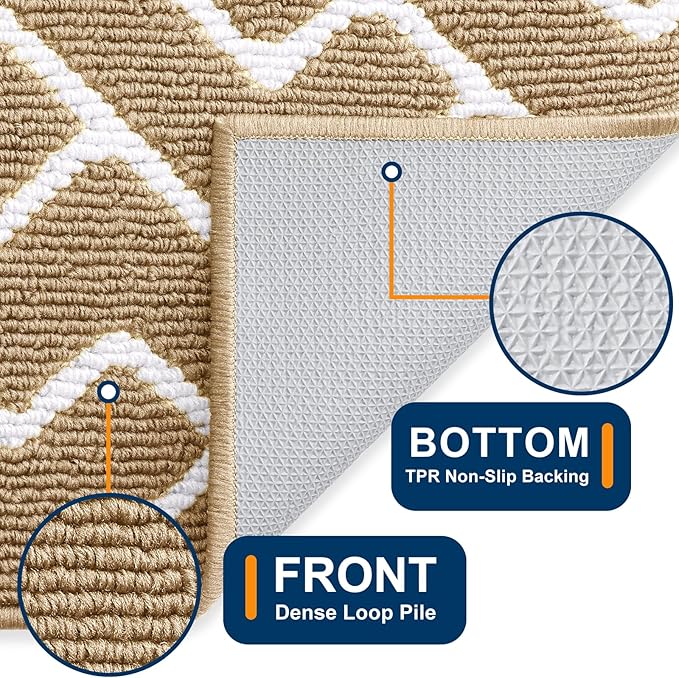 OLANLY Front Door Mat, Non-Slip Rubber Backing, Dirt Resistant and Absorbent - Image 4