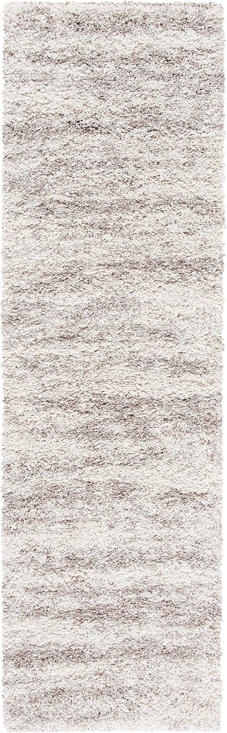 SAFAVIEH Hudson Shag Collection Runner Rug - 2'3" x 6', Ivory &a...