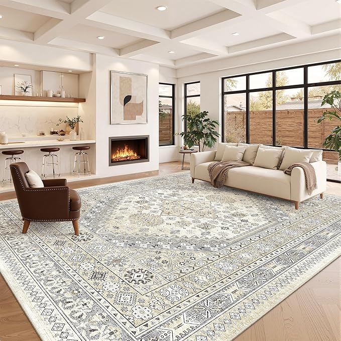 zesthome 10x14 Area Rugs, Stain Resistant Washable Rug, Ultra-Thin Rugs - Image 4