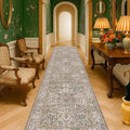 Moss Green 3x10 ft Extra Long Wide Runner Rug by HazoHaus