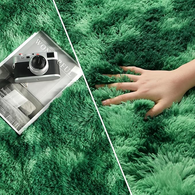 Deerhoo Large Shag Area Rugs 8 x 10, Plush Fuzzy Rugs - Image 3