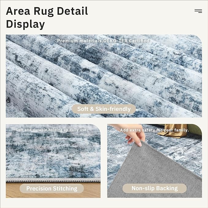 Runner Rug 2x5 Washable Non-Slip Kitchen Runner Rugs - Image 6