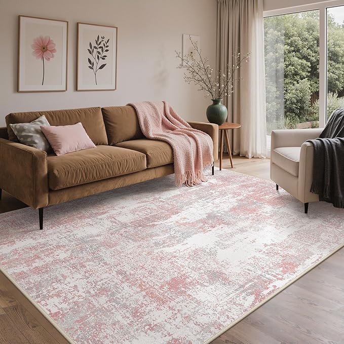 BEIMO Area Rugs 6x9 for Living Room Bedroom, Modern Abstract Machine Washable by BEIMO