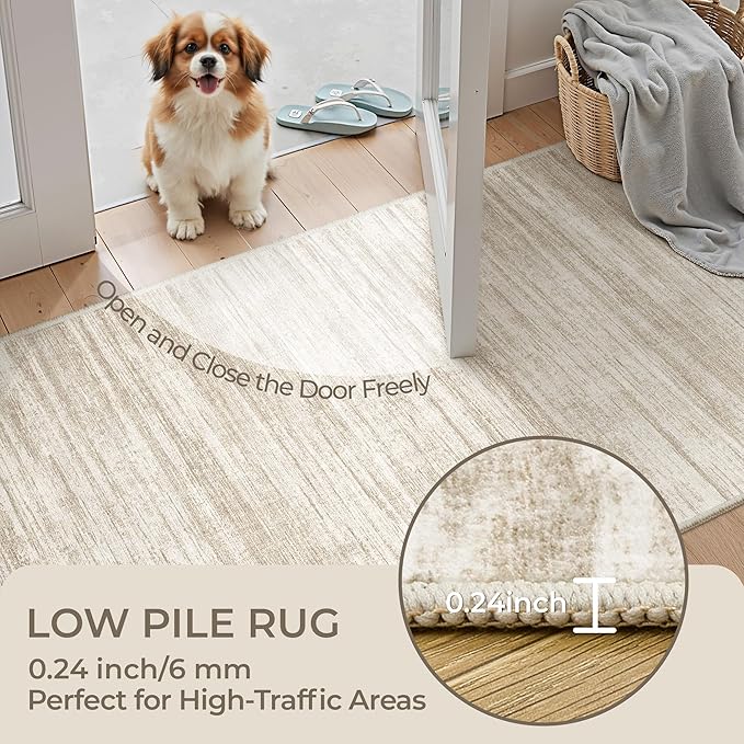 2x6 Runner Rug Non Slip for Entryway, Washable Runners for Kitchen, Soft Thin - Image 6