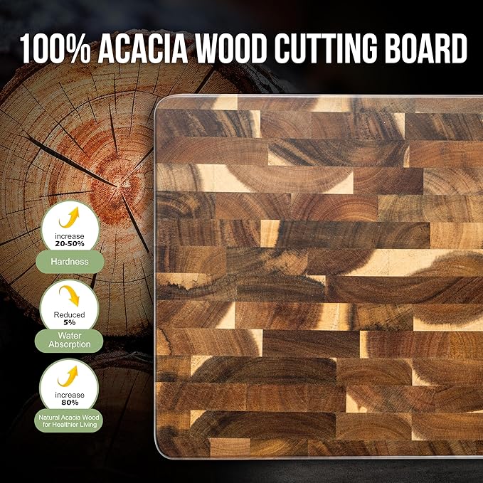 James.F Wood Cutting Board for Kitchen