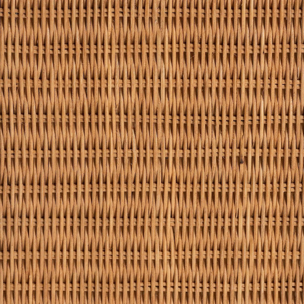 Bali & pari Dolby Natural Rattan End Table - Handwoven Wicker Side Table ...