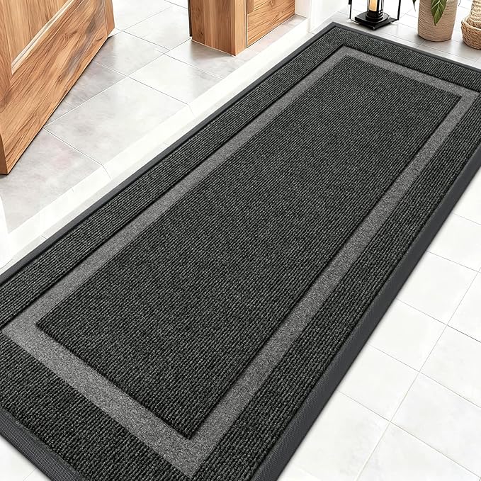 OLANLY Front Door Mat Indoor Outdoor Entrance, Waterproof All-Season, by OLANLY
