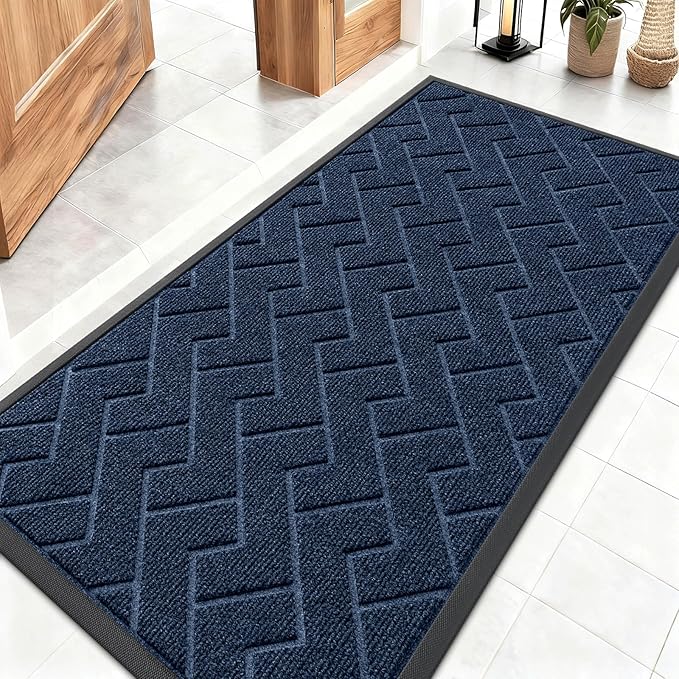 OLANLY Front Door Mat Indoor Outdoor Entrance, Waterproof All-Season, by OLANLY