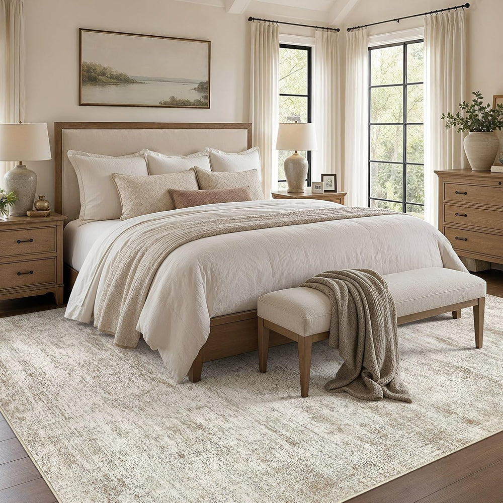 cotiled 10x14 Area Rugs for Living Room Bedroom, Non-Slip Abstract Rug