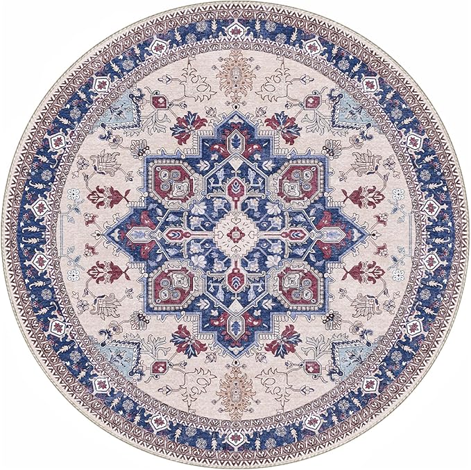 OPPODREAM Soft Round Rug 5ft, Washable Circle Rug 5ft - Image 9
