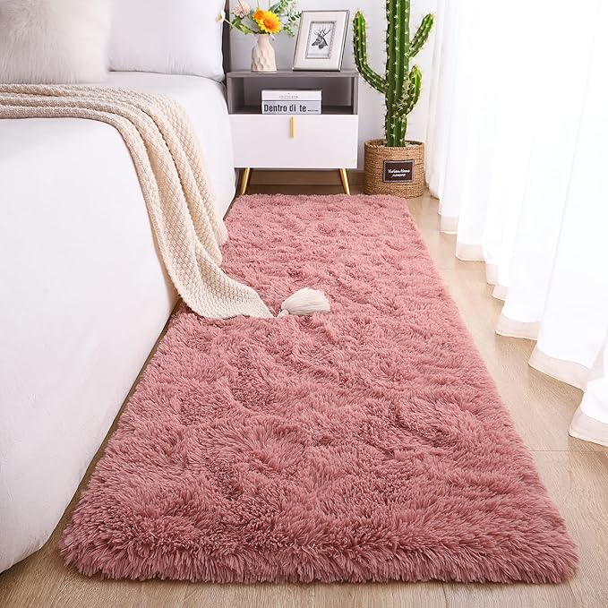 Chicrug Soft Runner Rug for Bedroom Living Room Plush Fluffy Rug 2x8 Feet by ChicrugHomeDecor