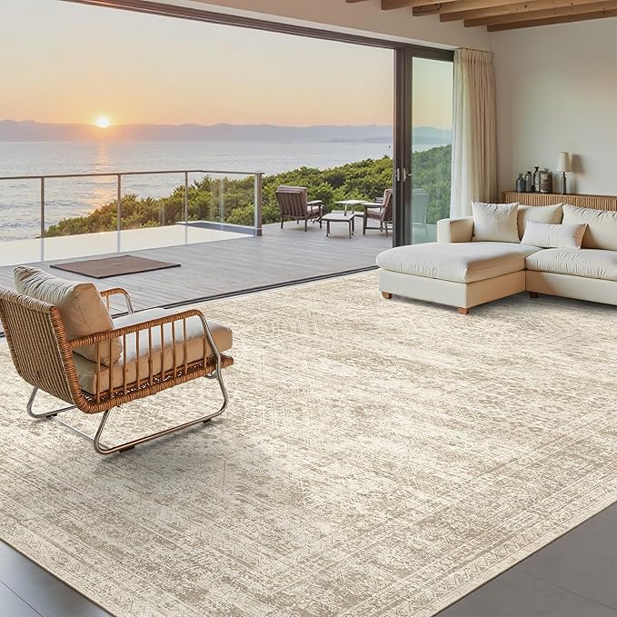 Washable Area Rug 8x10, Large Soft Rugs - Image 2