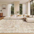Madane Living Room 10x14 Area Rugs, Washable Low Pile Non-Slip Stain Resistant by Madane