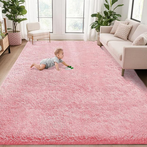 5x7 Area Rug for Living Room: Fluffy Shag Soft Washable Rugs Fuzzy Plush Indoor by VECARF
