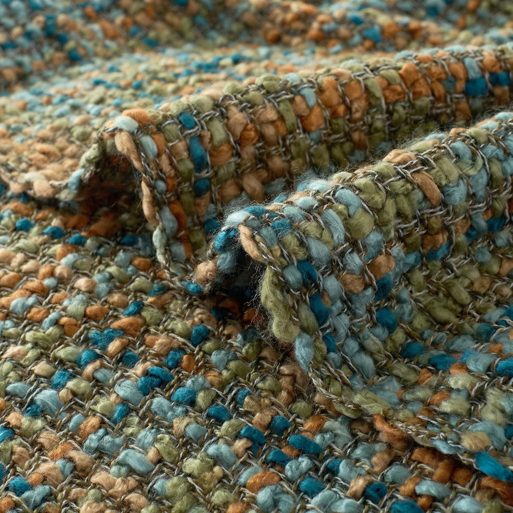 Multi-Color Cable Woven Throw Blanket for Couch - 50"X60"