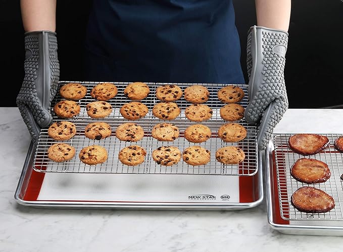 New Star Foodservice 1028751 Commercial-Grade Bun Pan/Baking Sheet, Baking Mat - Image 6