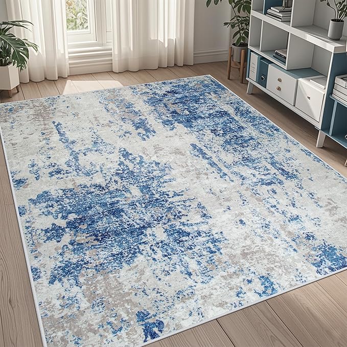 5x8 Area Rugs for Living Room Rug Washable: Abstract Rug for Dining Room by Aelenmu