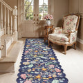 Washable Non-Slip Runner Rug 2x8: Water-Resistant Floral Kitchen Rug Indoor Low by HYHAOYUNLAI