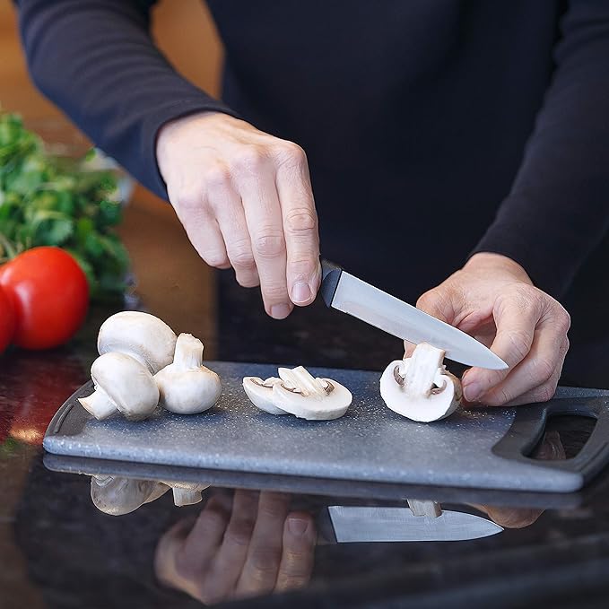 Glad Knife Set with Cutting Board, 5 Pieces | Sharp Santoku and Utility Knives - Image 6