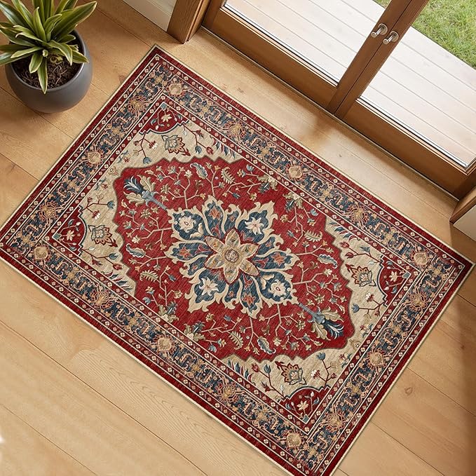 RELEANY Area Rugs 2'6''x4' Kitchen Rugs Entry Rug Small Rugs by RELEANY