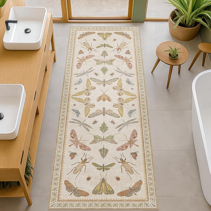 Hazo Haus Boho 2x5 Long Bathroom Rug by HazoHaus