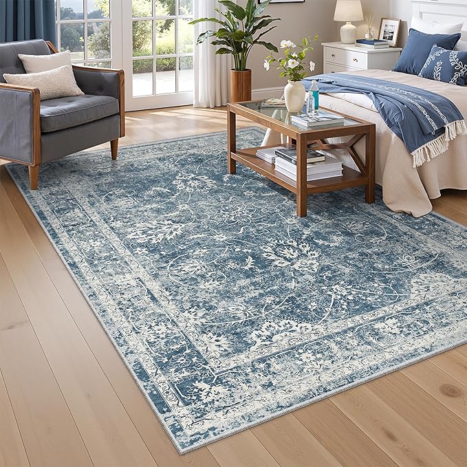Madane 5x7 Area Rugs for Living Room, Washable Vintage Rug - Image 2
