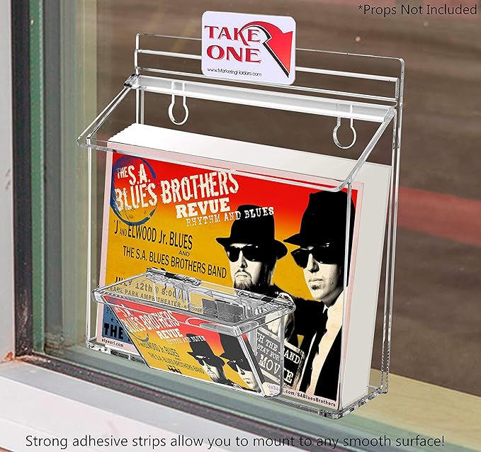 Marketing Holders Outdoor Brochure Holder Holds 7.5" x 5.5" Advertising - Image 2