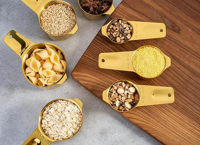 Set of 7 Heavy Duty Measuring Cups, 18/8 Stainless Steel - Image 6