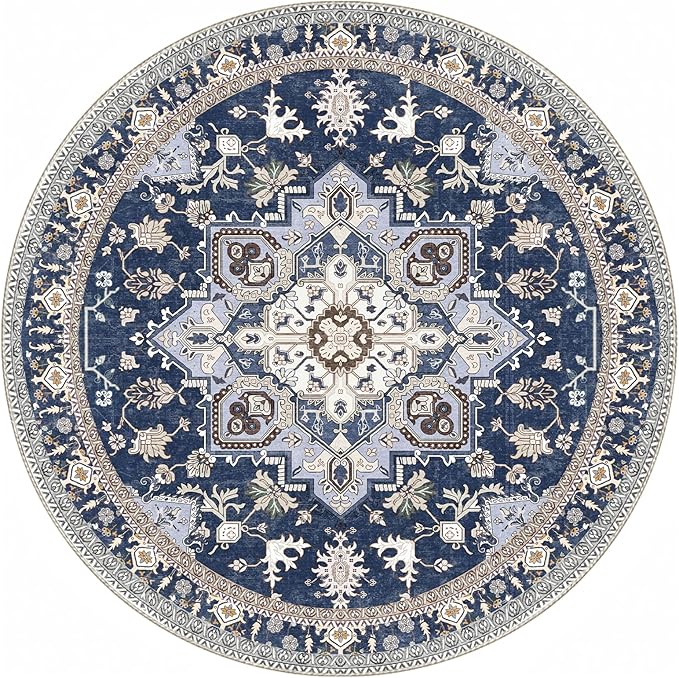 OPPODREAM Soft Round Rug 5ft, Washable Circle Rug 5ft - Image 9