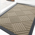 OLANLY Front Door Mat Outside Entrance 29.5x17, Heavy Duty Sturdy Natural by OLANLY
