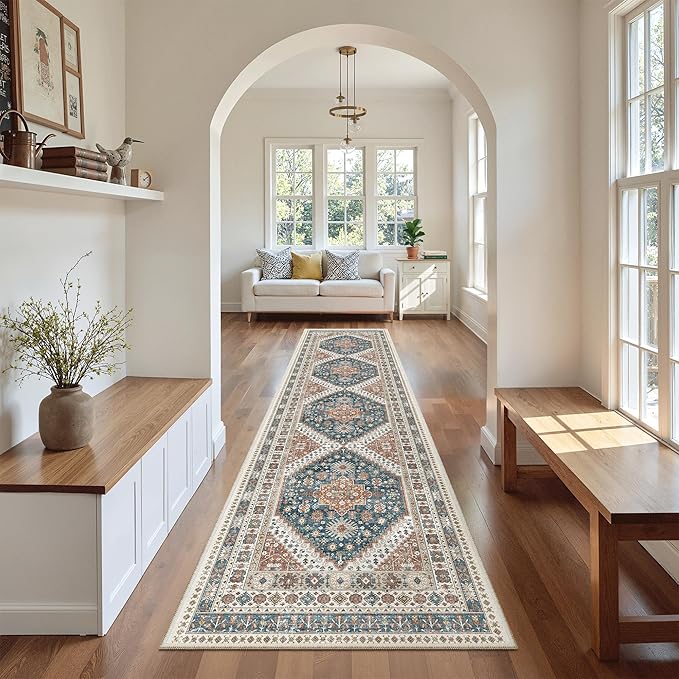 Madane Runner Rugs for Hallway 2x10 Long Washable Non-Slip Hallway Runner Rug - Image 4