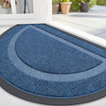 OLANLY Half Circle Door Mat Indoor Outdoor Entrance Welcome, Waterproof by OLANLY