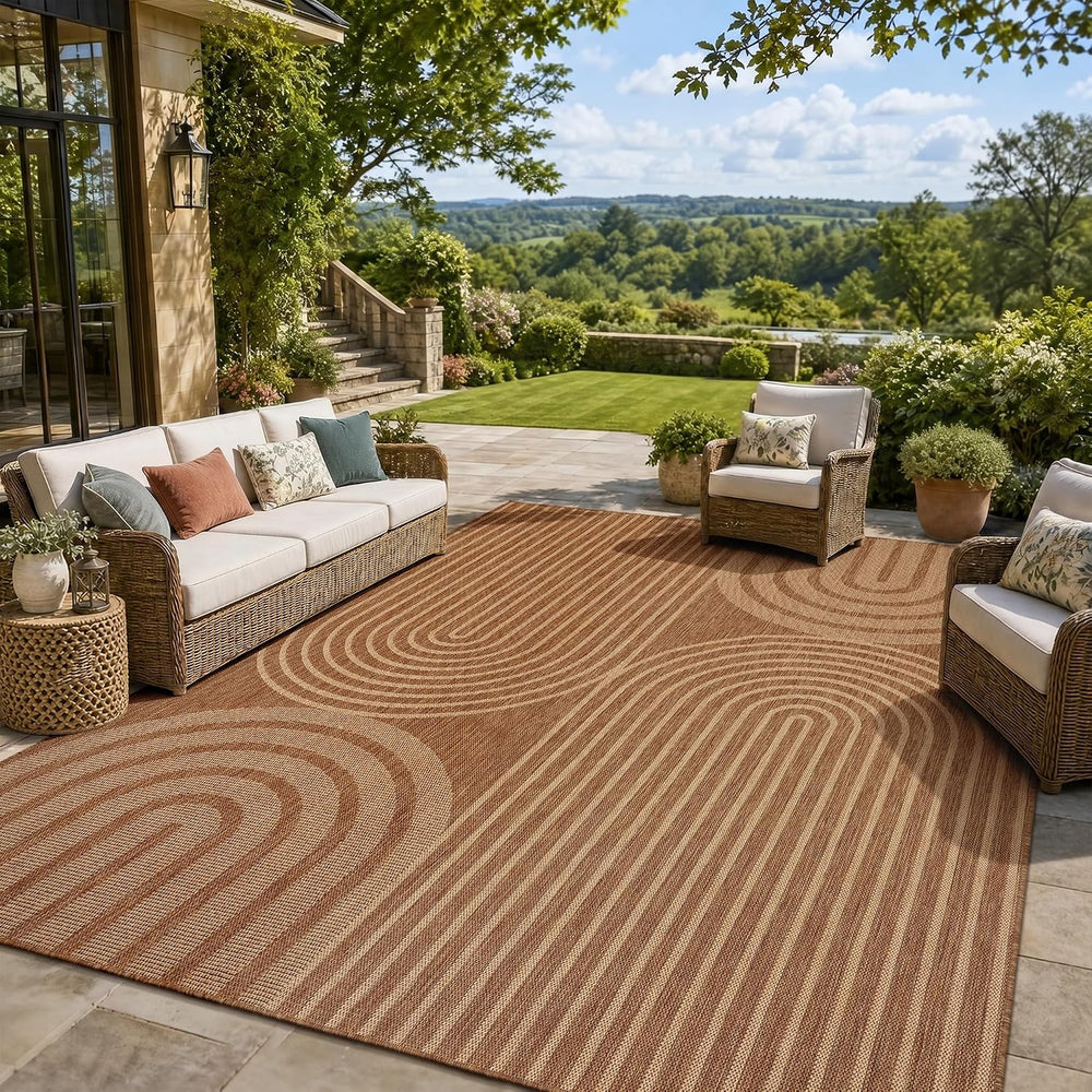 PADOOR-Outdoor Rug-Patio Rug 9x12 ft Polypropylene Indoor Outdoor Rugs Outdoo...