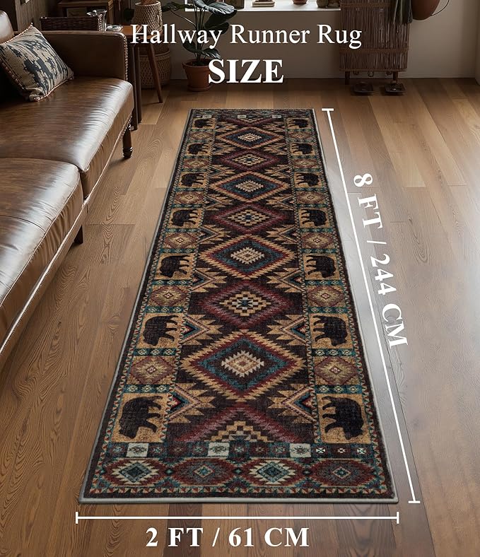 Hallway Runner Rug 2x8 Indoor Door Mat - Image 2