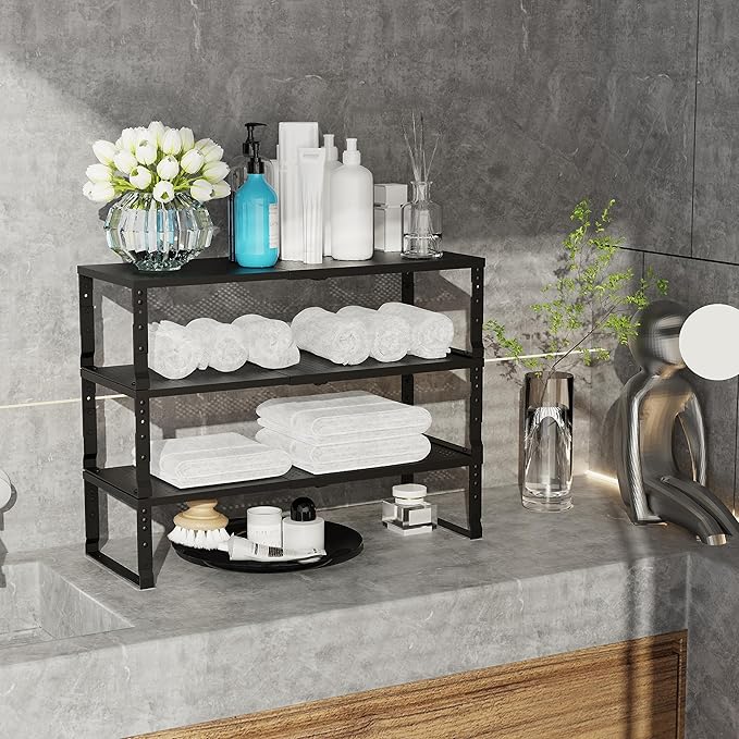 Jojocross Expandable Adjustable Stackable Kitchen Organizer, Spice Rack - Image 4