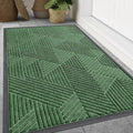 Smiry Front Door Mat Outside Entrance, Heavy Duty Sturdy Natural Rubber Doormat by Smiry