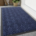 Smiry Front Door Mat Outside Entrance, Heavy Duty Sturdy Natural Rubber Doormat by Smiry