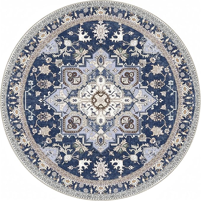 OPPODREAM Soft Round Rug 3ft, Washable Circle Rug 3ft - Image 9