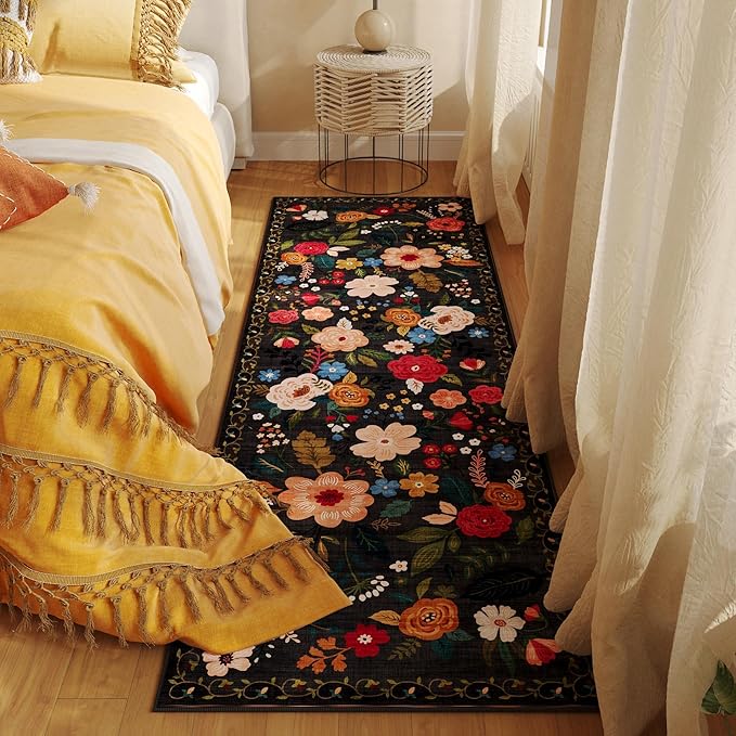 Rugcomf Runner Rug for Hallways Kitchen Rug Non Slip 2'x 6' Washable Runner Rugs - Image 4